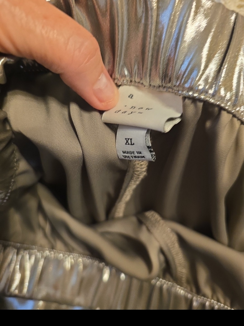 A NEW DAY Shiny Satin Pants Wide Leg Pants XL-XXL - Picture 7 of 8
